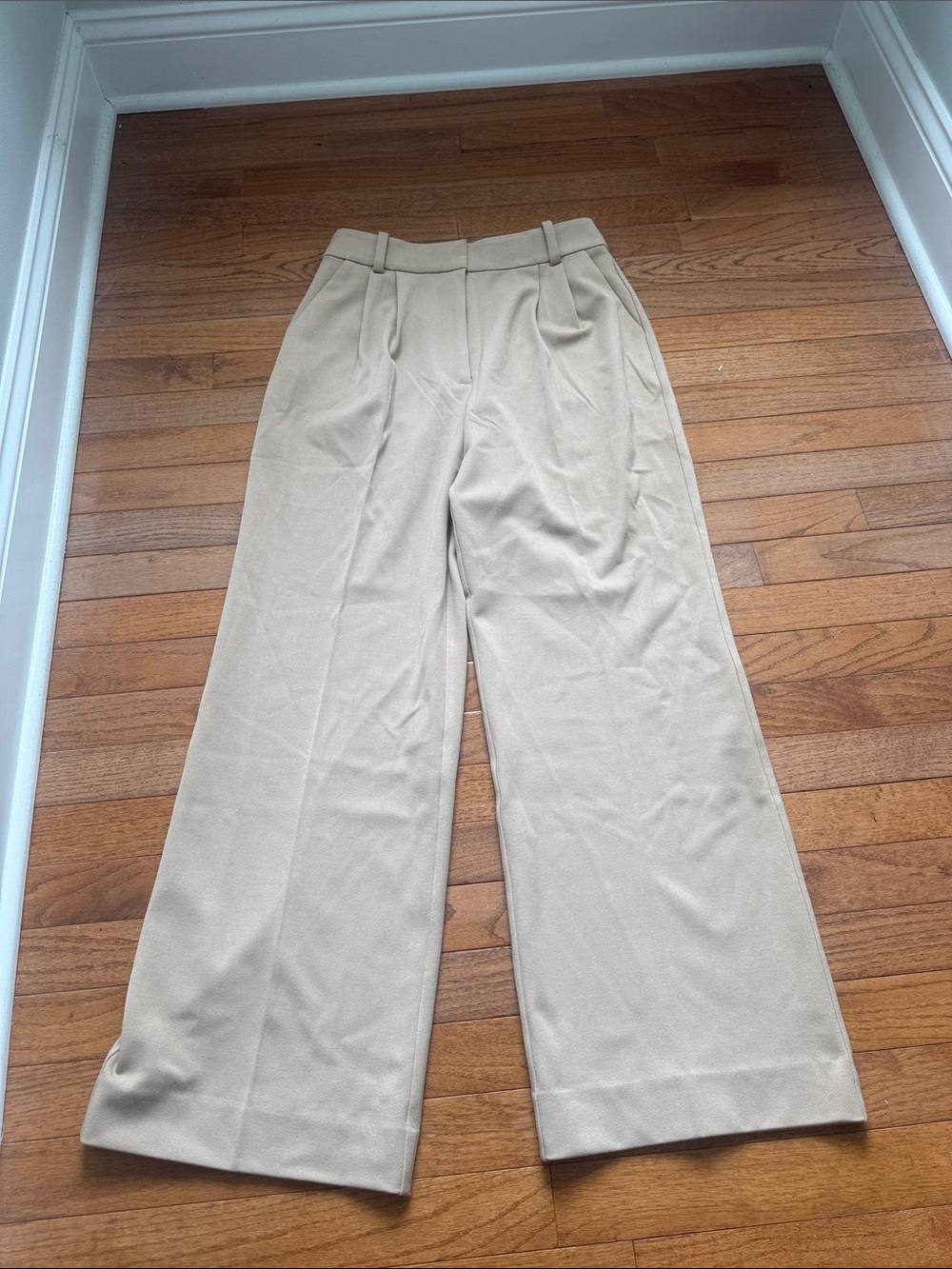 Favorite Daughter - Wide-Leg High-Waist Pants in Beige